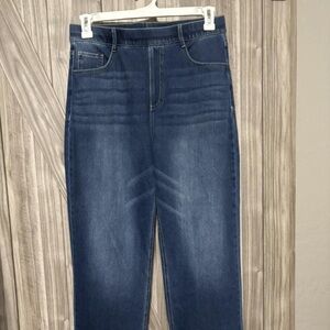 HALARA Women's Straight Leg Jeans in Classic Blue